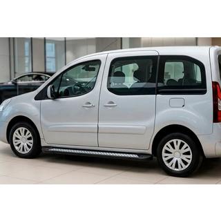 Боковые пороги New Vision Black (2 шт., алюминий) Peugeot Partner Tepee 2008-2018 гг. фото 1