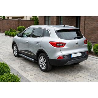 Боковые пороги New Vision Black (2 шт., алюминий) Renault Kadjar 2015-2022 гг. фото 1