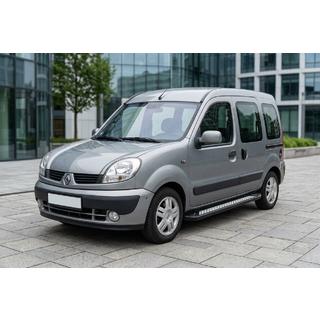 Боковые пороги New Vision Black (2 шт., алюминий) Renault Kangoo 1998-2008 гг. фото 1