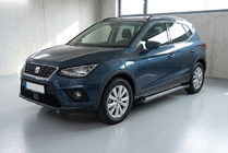 Seat Arona 2017- гг. Боковые пороги New Vision Black (2 шт., алюминий) фото 1
