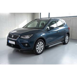 Боковые пороги New Vision Black (2 шт., алюминий) Seat Arona 2017- гг. фото 1