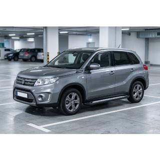 Боковые пороги New Vision Black (2 шт., алюминий) Suzuki Vitara 2015- гг. фото 1
