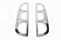 Fiat Doblo I 2005-2010 гг. Хромированные Накладки на Задние Фонари (2 шт, Нержавейка) Carmos - Турецкая Нержавеющая Сталь фото 2