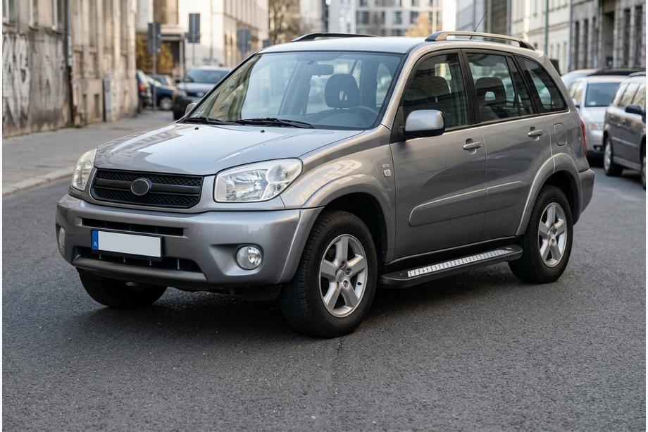 Toyota Rav 4 2001-2005 гг. Боковые пороги New Vision Black (2 шт., алюминий) Фото 1