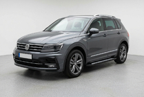 Volkswagen Tiguan 2016-2023 гг. Боковые пороги New Vision Black (2 шт., алюминий) фото 1