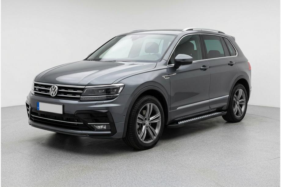 Volkswagen Tiguan 2016-2023 гг. Боковые пороги New Vision Black (2 шт., алюминий) Image