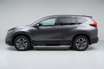 Honda CRV 2017-2022 гг. Боковые Подножки Tayga V2 (2 шт., Алюминий) фото 1