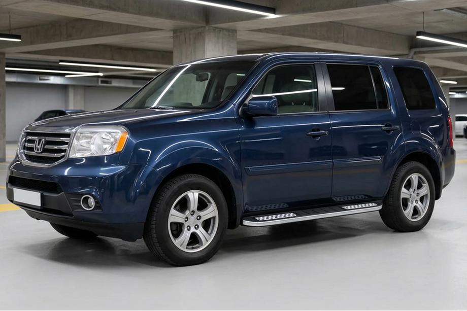 Honda Pilot 2008-2015 гг. Боковые Подножки Tayga V2 (2 шт., Алюминий) Image