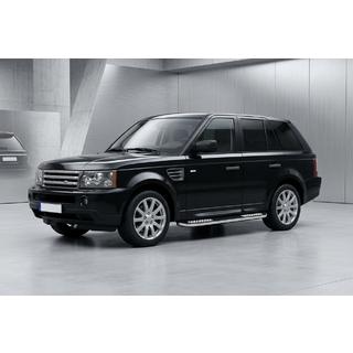 Боковые Подножки Tayga V2 (2 шт., Алюминий) Range Rover Sport 2005-2013 гг. фото 1
