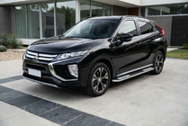 Mitsubishi Eclipse Cross 2017- гг. Боковые Подножки Tayga V2 (2 шт., Алюминий) фото 1