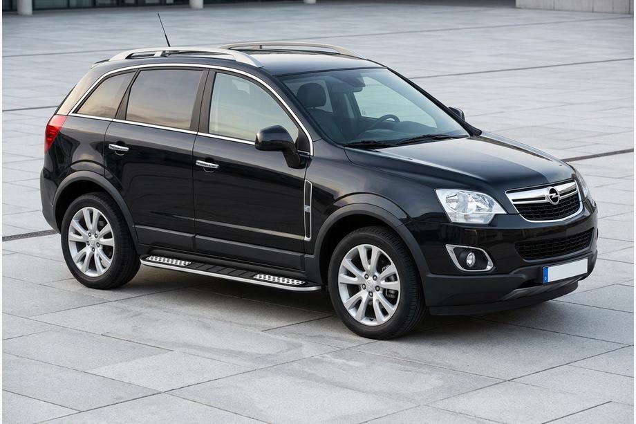 Opel Antara 2006-2017 гг. Боковые Подножки Tayga V2 (2 шт., Алюминий) Image