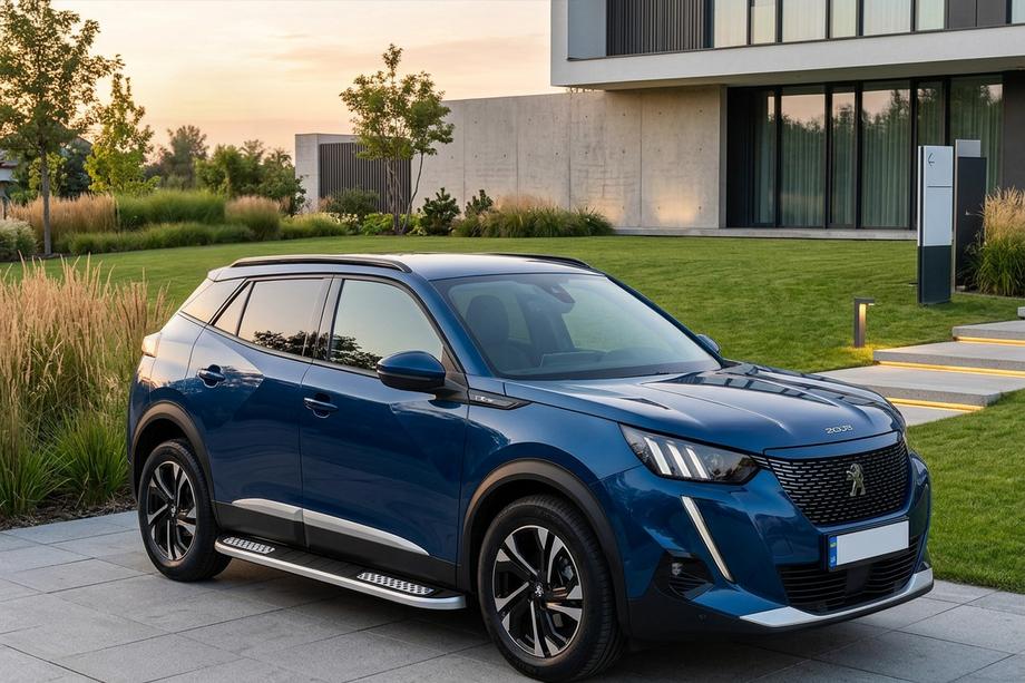 Peugeot 3008 2016-2023 гг. Боковые Подножки Tayga V2 (2 шт., Алюминий) Image