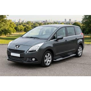 Боковые Подножки Tayga V2 (2 шт., Алюминий) Peugeot 5008 2009-2016 гг. фото 1