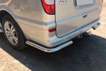 Mercedes Vito W639 2004-2014 гг. Задние уголки AK003 (2 шт., нержавейка) фото 1