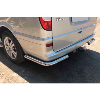 Задние уголки AK003 (2 шт., нержавейка) Mercedes Vito W639 2004-2014 гг. фото 1