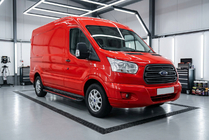 Ford Transit 2014- гг. Боковые Подножки Maya Red (2 шт., Алюминий) фото 1