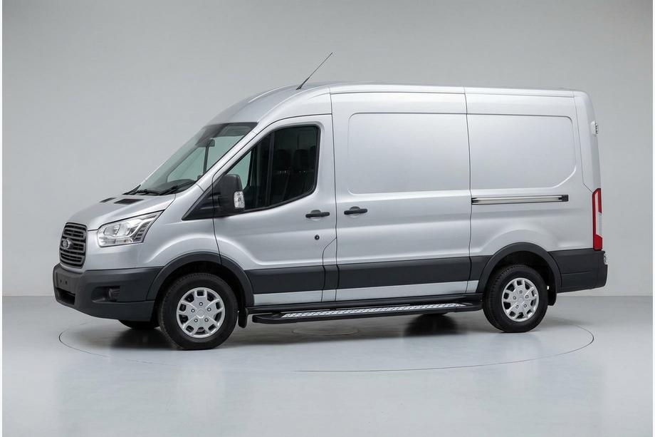 Ford Transit 2014- гг. Боковые пороги New Vision Black (2 шт., алюминий) L2 (Длинная)/L3 (Удлиненная) Image
