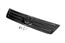 Volkswagen Caddy 2004-2010 гг. Зимняя накладка на решетку радиатора (верхняя) Матовый фото 7