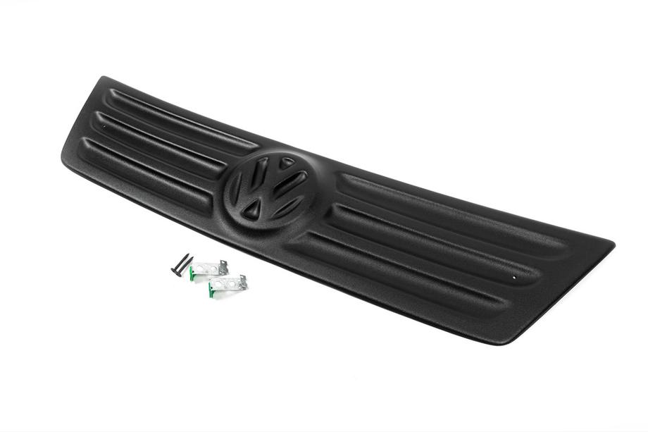 Volkswagen Caddy 2004-2010 гг. Зимняя накладка на решетку радиатора (верхняя) глянцевая Фото 5