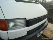 Volkswagen T4 Transporter 1990-2003 гг. Зимняя накладка на решетку радиатора Глянцевый на косую морду фото 5