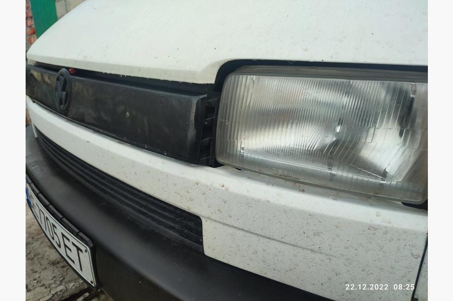 Volkswagen T4 Transporter 1990-2003 гг. Зимняя накладка на решетку радиатора Матовый на косую морду Фото 4