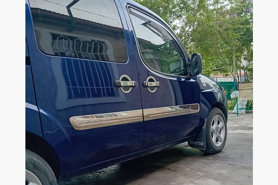 Fiat Doblo I 2005-2010 гг. Молдинги на двери Широкая модель (4 шт, нержавейка) Фото 2