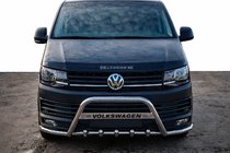 Volkswagen T6 2015-2024 гг. Кенгурятник WT004-ST (нерж.) фото 2