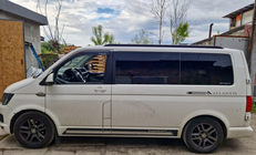 Volkswagen T5 Multivan 2003–2010 гг. Интегрированные рейлинги (черные) фото 42