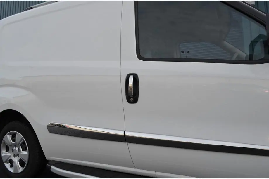 Fiat Doblo II 2010-2022 гг. Хромированные Накладки на Ручки (4 шт., Нержавейка) Фото 8