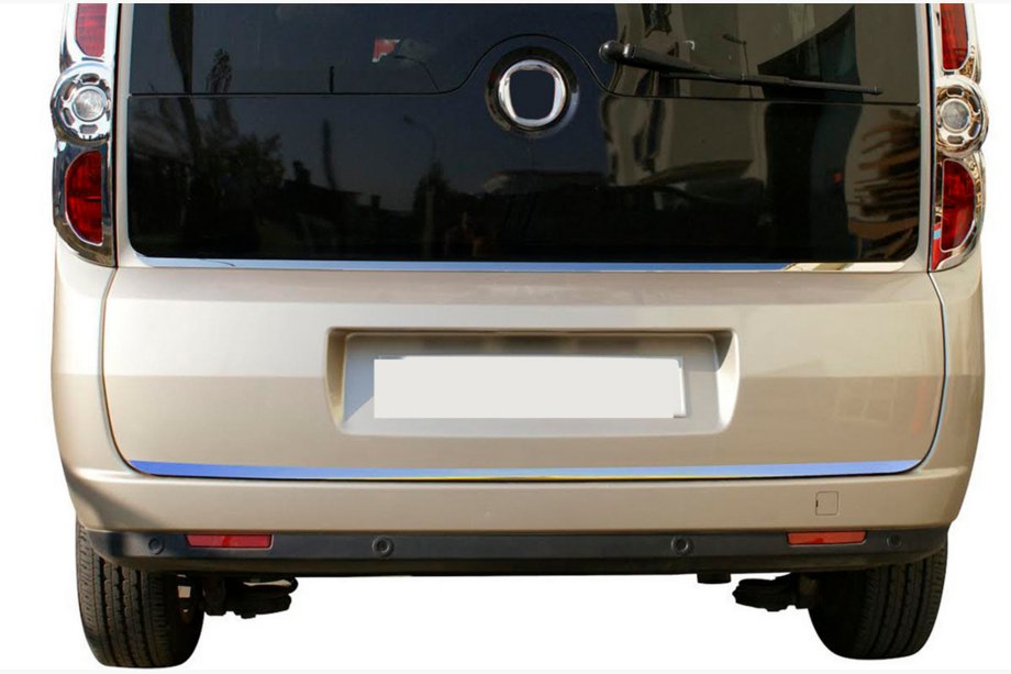 Fiat Doblo II 2010-2022 гг. Накладка кромки крышки багажника нержавейка Carmos - Турецкая Нержавеющая Сталь Image