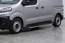Opel Vivaro 2019- гг. Боковые Подножки Duru (2 шт., Алюминий) фото 1