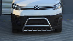 Opel Vivaro 2019- гг. Кенгурятник WT003 (нержавейка) фото 4
