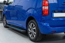 Opel Vivaro 2019- гг. Боковые Подножки Maya Blue (2 шт., Алюминий) фото 1