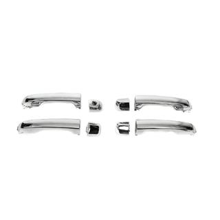 Дверные ручки в сборе 2015-2021 (Хром, 4 шт) Toyota Land Cruiser 200 2007-2021 гг. фото 2