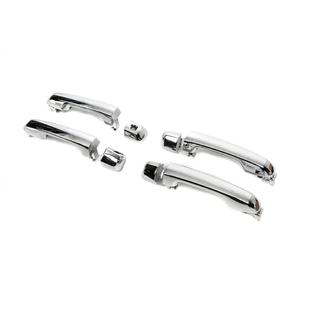 Дверные ручки в сборе 2015-2021 (Хром, 4 шт) Toyota Land Cruiser 200 2007-2021 гг. фото 1