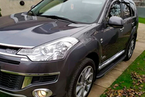 Mitsubishi Outlander 2006-2012 гг. Боковые пороги Bosphorus Grey (2 шт., алюминий) фото 2