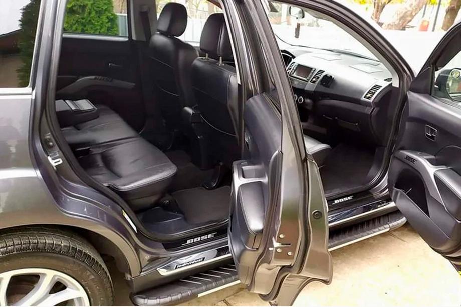 Mitsubishi Outlander 2006-2012 гг. Боковые пороги Bosphorus Grey (2 шт., алюминий) Фото 7