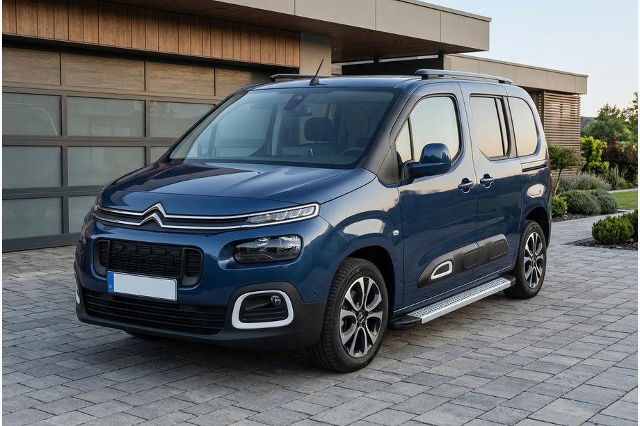 Citroen Berlingo/Multispace 2018- гг. Боковые Подножки Maya V2 (2 шт., Алюминий) Image