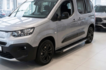 Peugeot Partner/Rifter 2019- гг. Боковые пороги RedLine V1 (2 шт., алюминий) фото 1