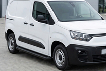 Opel Combo 2019- гг. Боковые Подножки Allmond Black (2 шт., Алюминий) фото 1