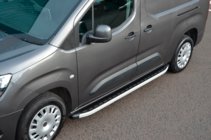 Opel Combo 2019- гг. Боковые Подножки Fullmond (2 шт., Алюминий) фото 7