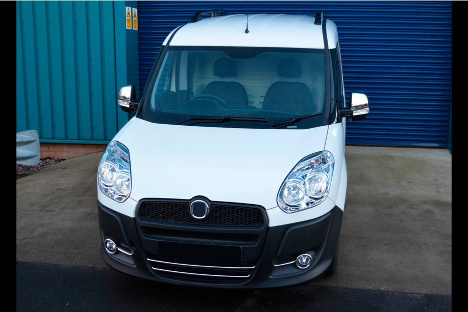 Fiat Doblo II 2010-2022 гг. Накладка на нижнюю решетку радиатора (2010-2015, 2 шт, нерж. сталь) Фото 4