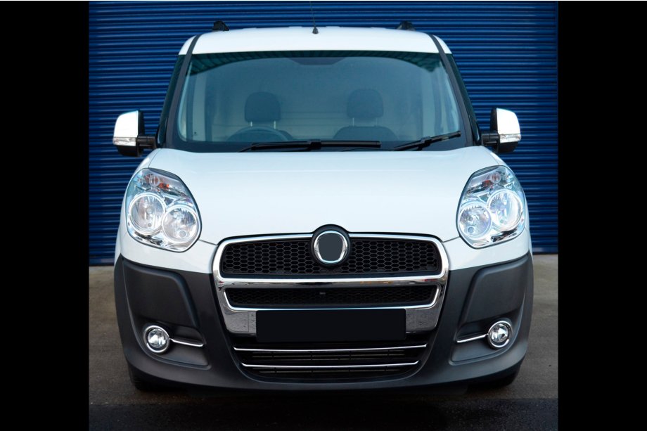 Fiat Doblo II 2010-2022 гг. Накладка на нижнюю решетку радиатора (2010-2015, 2 шт, нерж. сталь) Фото 5