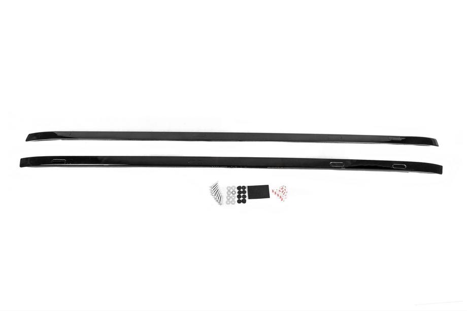 Toyota Land Cruiser 200 2007-2021 гг. Черные рейлинги 2008-2015 (дизайн Lexus 2018, 2 шт) Фото 3