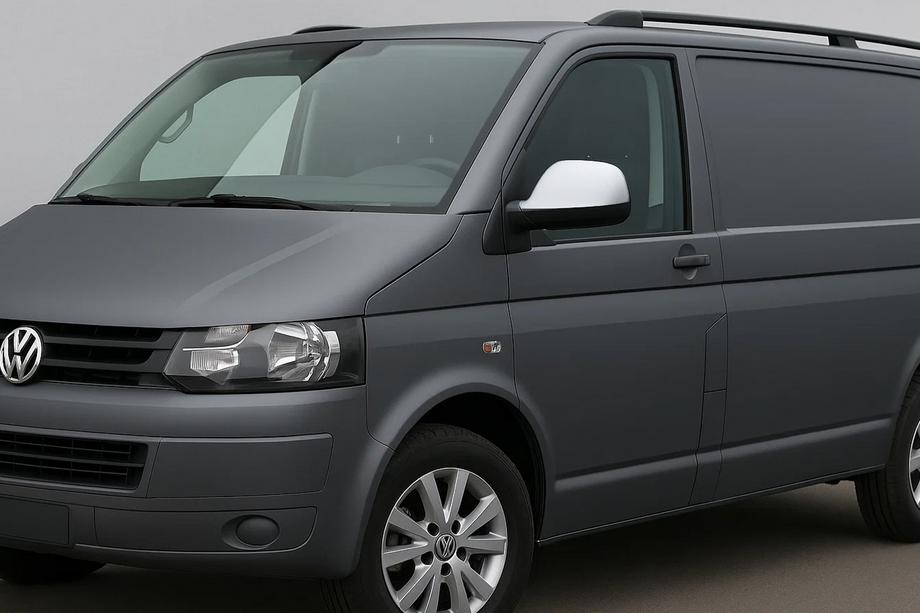 Volkswagen T5 2010-2015 гг. Накладки на Зеркала (2 шт., Серый Мат) Фото 1