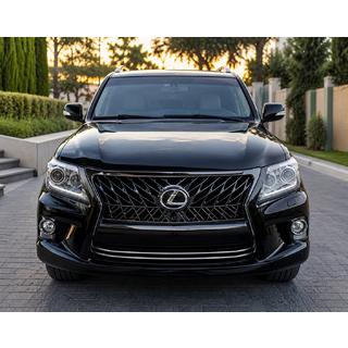 Решетка радиатора TRD (2012-2015) Lexus LX570/450d 2008-2022 гг. фото 2