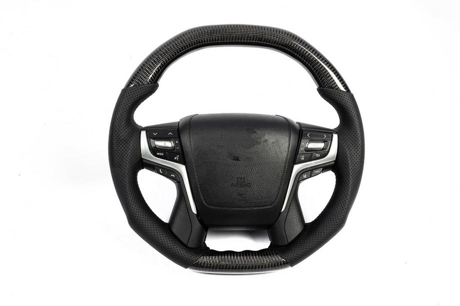 Toyota Land Cruiser 200 2007-2021 гг. Руль в сборе (Карбон) Image