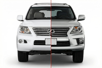 Lexus LX570/450d 2008-2022 гг. Комплект Рестайлинга 2008-2012 на 2012-2016 Standart фото 1