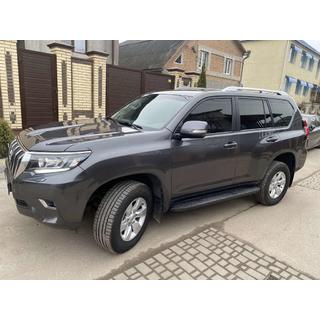 Рейлинги Оригинальный Дизайн (Серые, 2 шт) Toyota Land Cruiser Prado 150 2009-2023 гг. фото 1