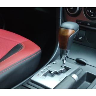 Ручка КПП (Черная Кожа + Светлое Дерево) Toyota Land Cruiser 200 2007-2021 гг. фото 3